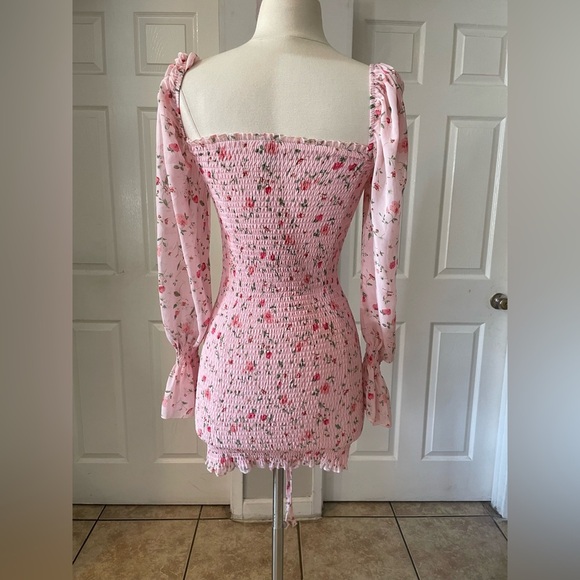 Princess Polly Wild Flowers Mini Dress Pink Size 0 - Picture 11 of 11